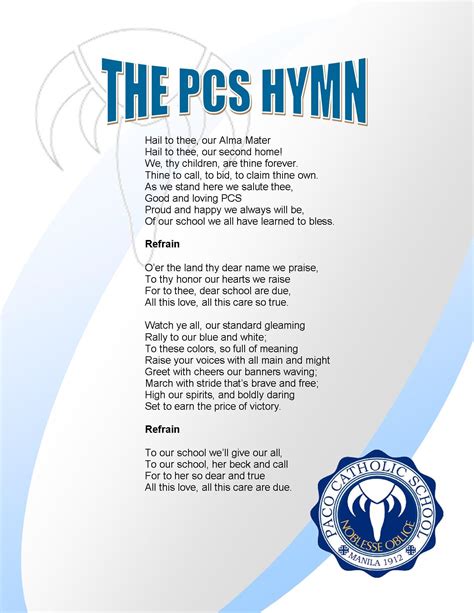 PCS Hymn .